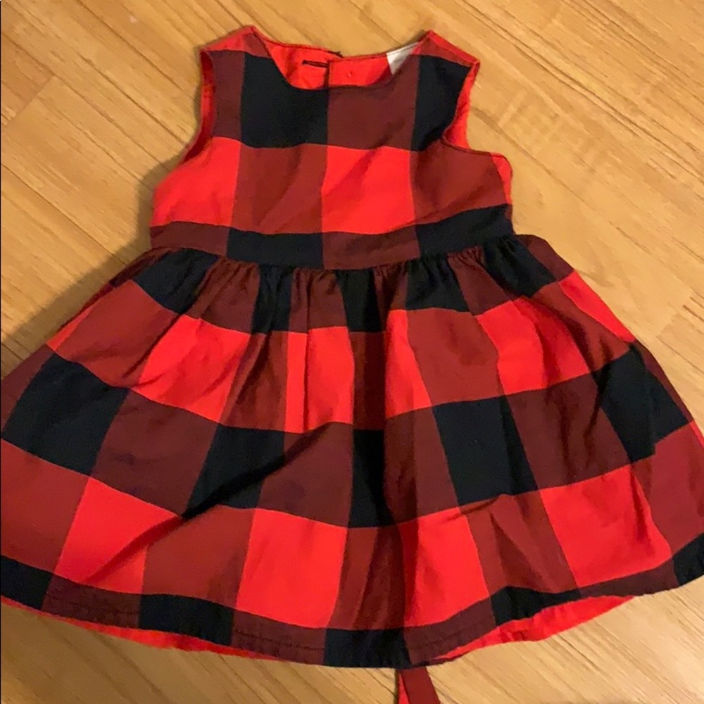 Carters buffalo check baby dress